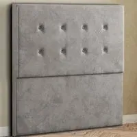 Darlington Single Floor Standing Headboard - Silver