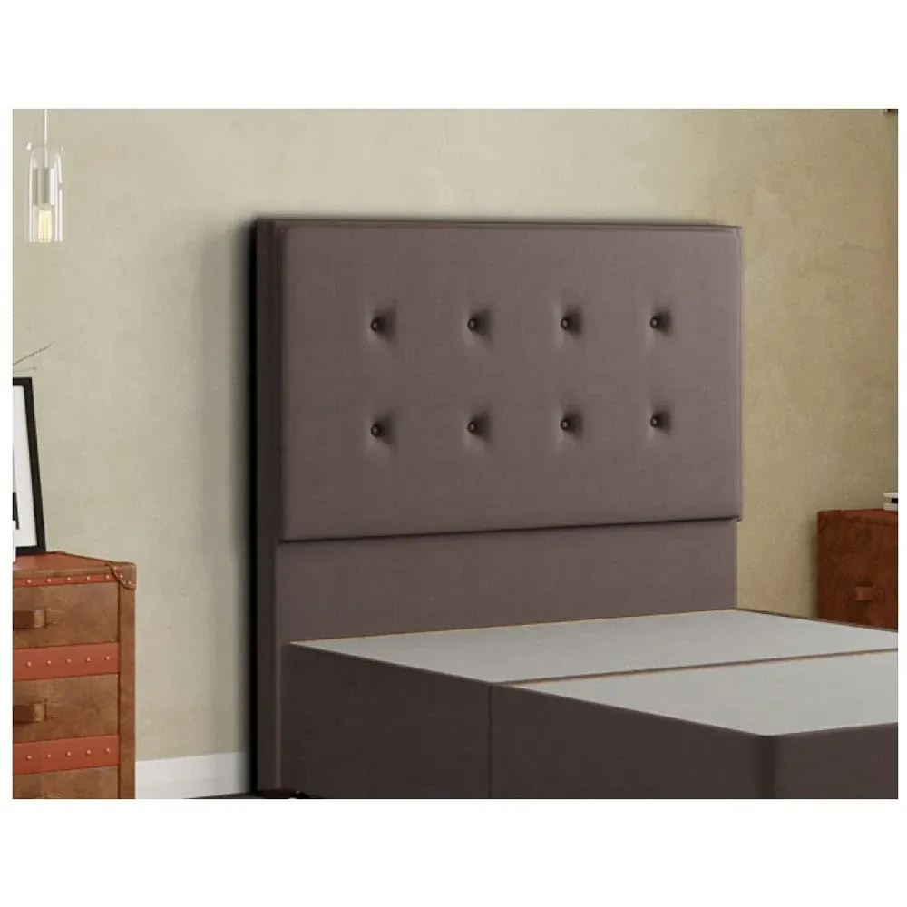 Darlington Single Floor Standing Headboard - Slate, Malham Weave
