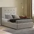 Darlington Single Ottoman Bed with Storage - Cream, Malham Weave