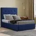 Darlington Single Ottoman Bed with Storage - Navy, Plush