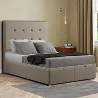 Darlington Small Double Ottoman Bed with Storage - Beige