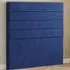 George Double Floor Standing Headboard - Blue, Plush