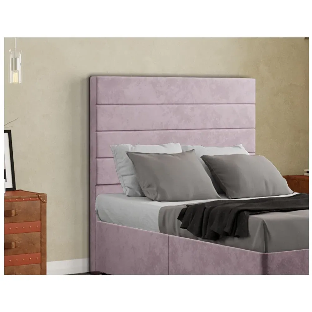 George Double Floor Standing Headboard - Pink, Plush