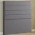 George King Size Floor Standing Headboard - Grey, Linen