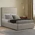 George King Size Ottoman Bed with Storage - Cream