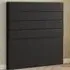George Single Floor Standing Headboard - Black, Linen