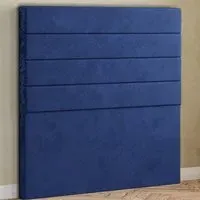 George Single Floor Standing Headboard - Blue, Plush