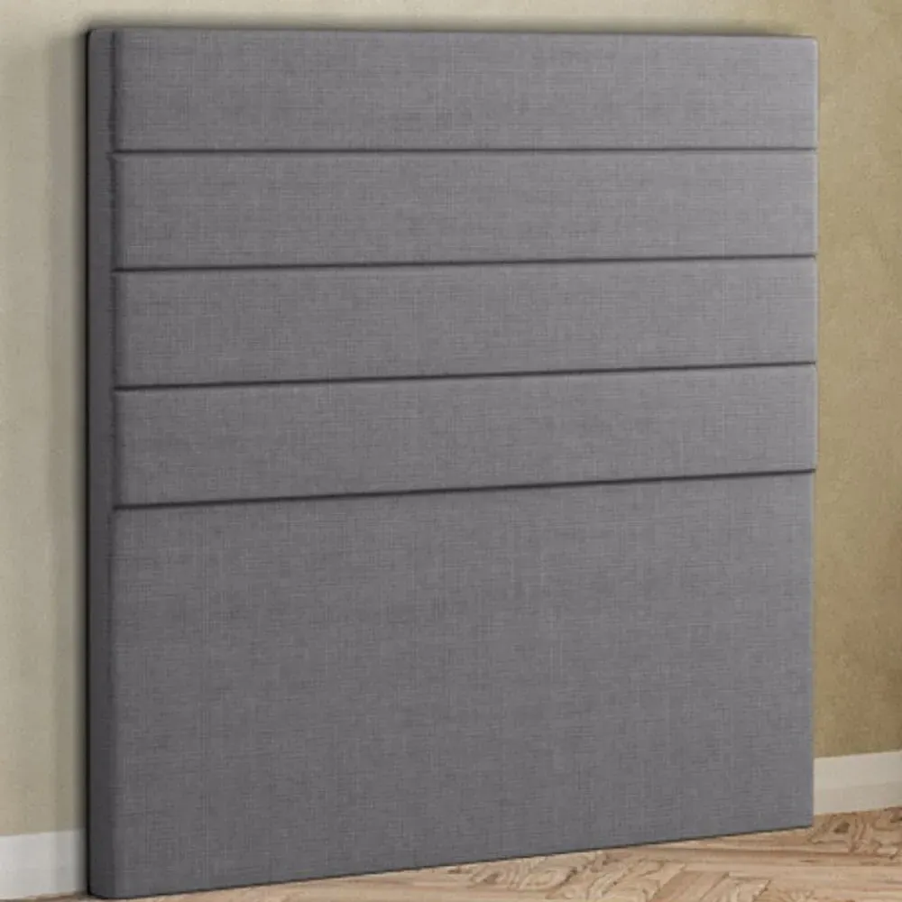George Single Floor Standing Headboard - Grey, Linen