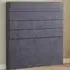 George Single Floor Standing Headboard - Grey, Plush