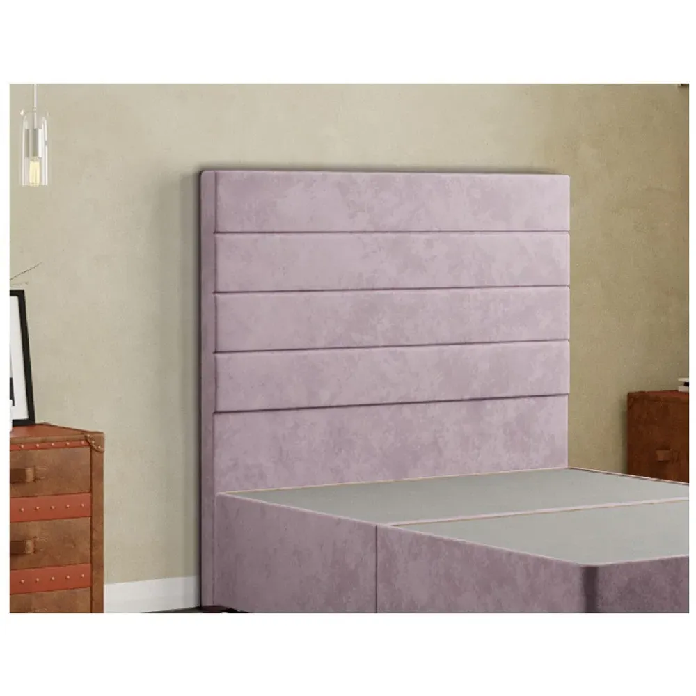George Single Floor Standing Headboard - Pink, Plush