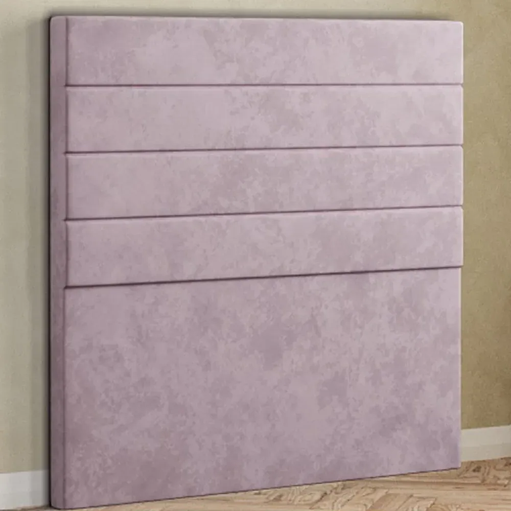 George Single Floor Standing Headboard - Pink, Plush