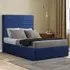 George Single Ottoman Bed with Storage - Blue, Plush