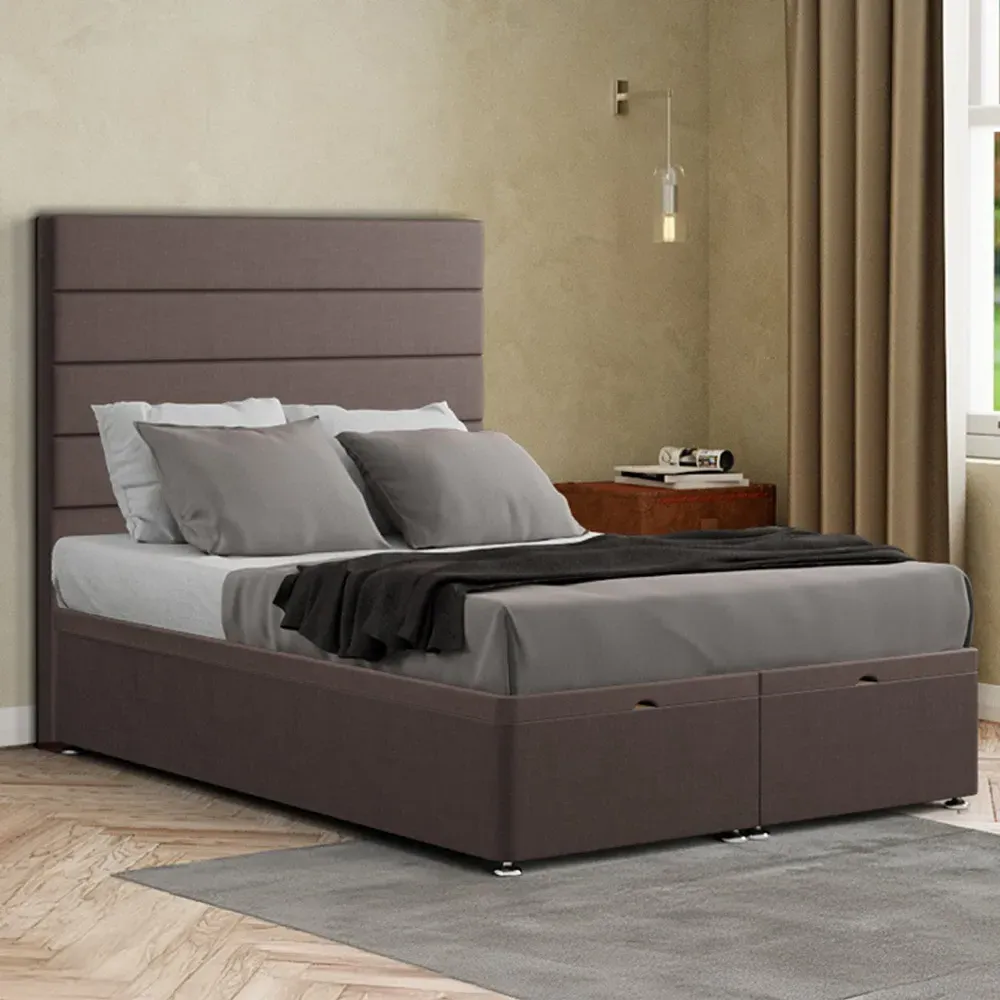 George Single Ottoman Bed with Storage - Slate