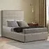 George Small Double Ottoman Bed with Storage - Cream, Linen