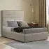 George Super King Size Ottoman Bed with Storage - Cream