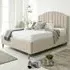 Henrik Single Arlington Fabric Bed Frame - Cream