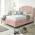 Henrik Single Arlington Fabric Bed Frame - Pink