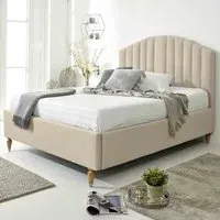 Henrik Small Double Arlington Fabric Bed Frame - Cream