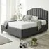 Henrik Small Double Arlington Fabric Bed Frame - Grey