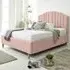 Henrik Small Double Arlington Fabric Bed Frame - Pink