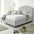 Henrik Small Double Arlington Fabric Bed Frame - Silver