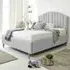 Henrik Super King Arlington Fabric Bed Frame - Silver