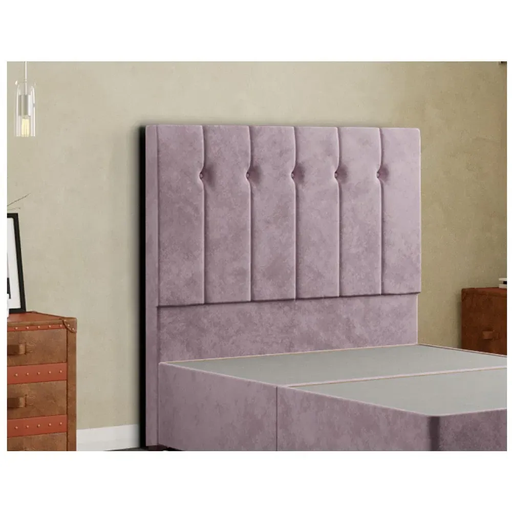 Highland Double Floor Standing Headboard - Blush, Plush