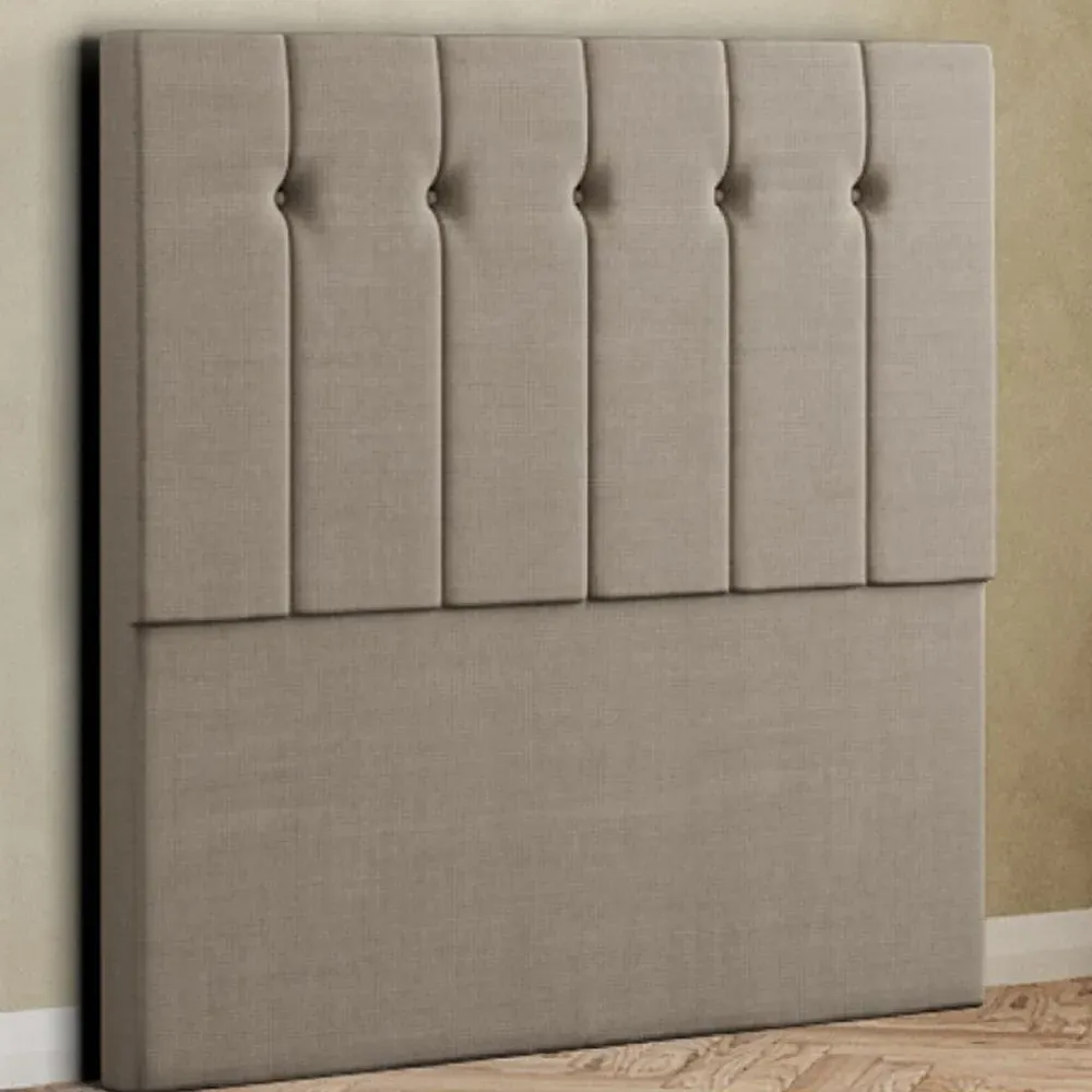 Highland Double Floor Standing Headboard - Cream, Linen