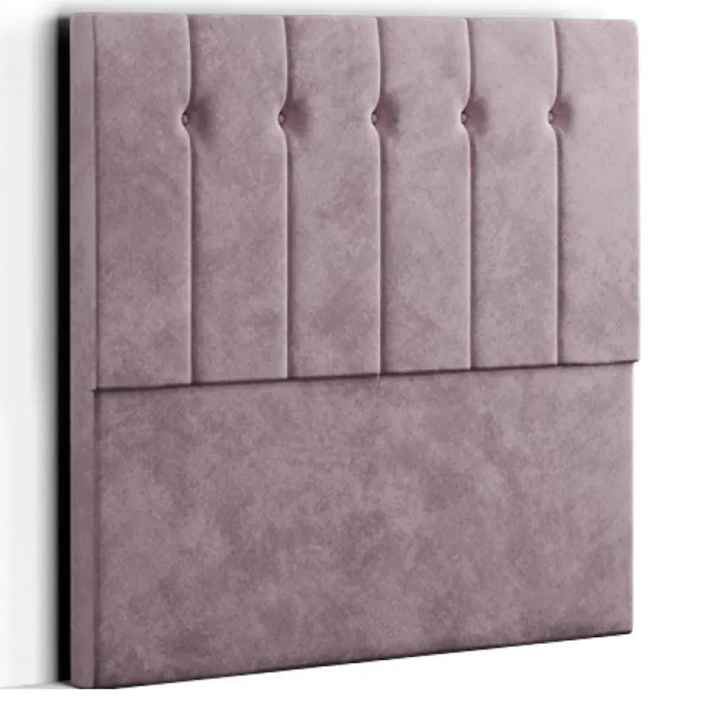 Highland Single Floor Standing Headboard - Pink, Plush
