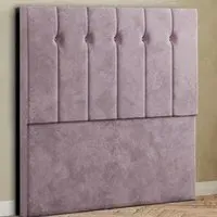 Highland Super King Size Floor Standing Headboard - Blush