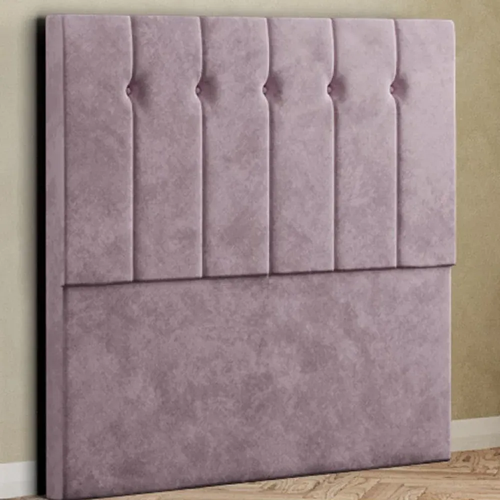 Highland Super King Size Floor Standing Headboard - Blush