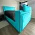 Bisham King Size TV Bed Frame - Teal, Velvet