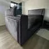 Bisham King Size TV Bed Frame with Remote - Grey, Velvet