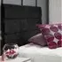 Bliss Super King Size Strutted Headboard - Black, Naples Fabric
