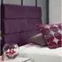 Bliss Super King Strutted Headboard - Purple, Naples Fabric