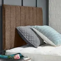 Canter Super King Size Strutted Headboard - Mink, Naples Fabric