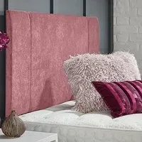 Charles Super King Size Strutted Headboard - Pink, Naples Fabric