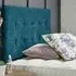Chessing Small Double Strutted Headboard - Teal, Naples Fabric