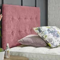 Chessing Small Single Strutted Headboard - Pink, Naples Fabric
