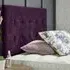 Chessing Small Single Strutted Headboard - Purple, Naples Fabric