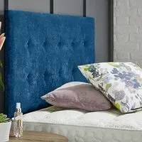 Chessing Super King Size Strutted Headboard - Blue, Naples Fabric