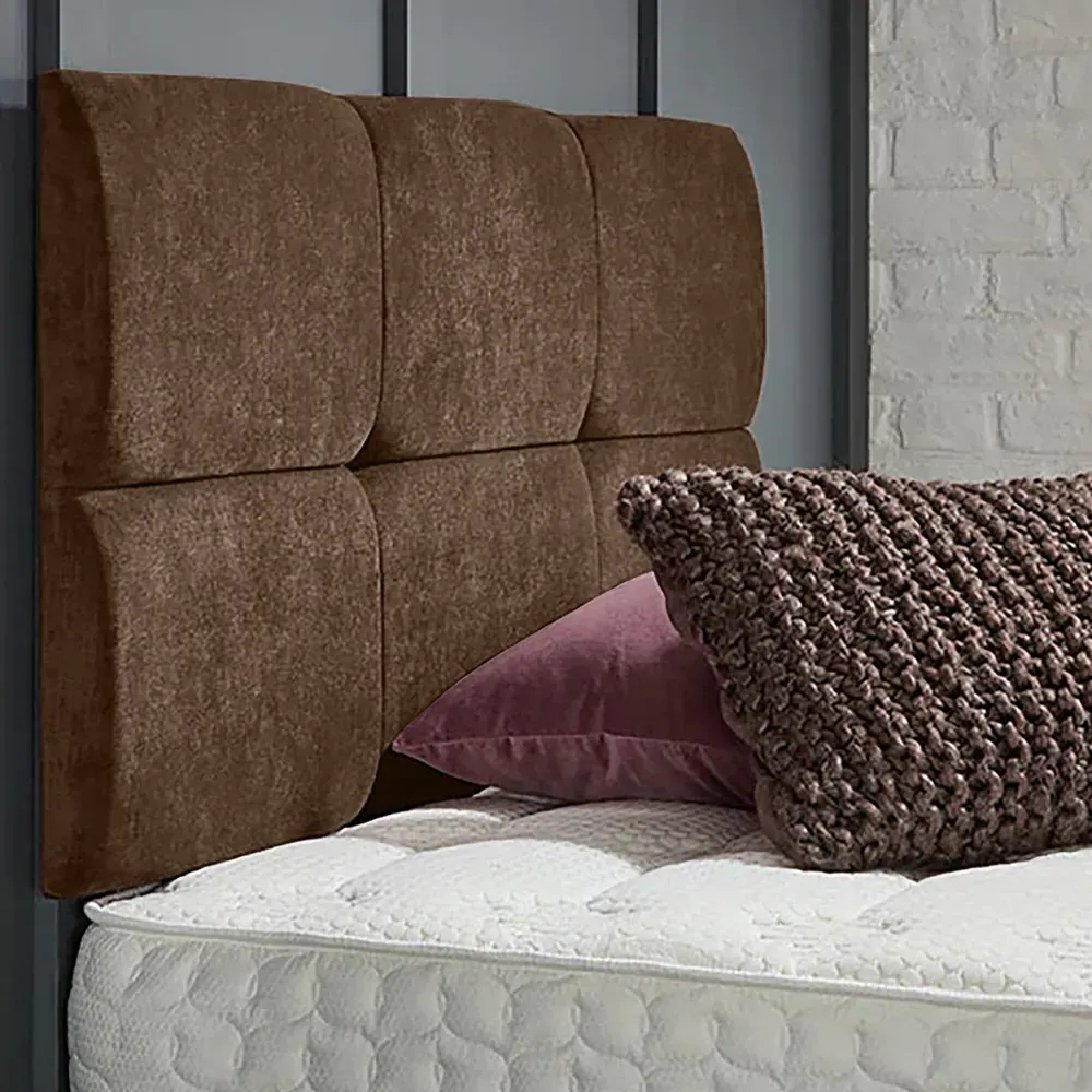 Dorridge Double Strutted Headboard - Mink, Naples Fabric