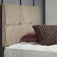 Dorridge King Size Strutted Headboard - Cream, Naples Fabric