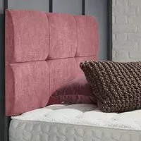 Dorridge Single Strutted Headboard - Pink, Naples Fabric