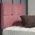 Dorridge Single Strutted Headboard - Pink, Naples Fabric