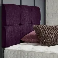 Dorridge Single Strutted Headboard - Purple, Naples Fabric