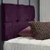 Dorridge Small Double Strutted Headboard - Purple, Naples Fabric