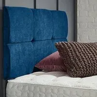 Dorridge Small Single Strutted Headboard - Blue, Naples Fabric
