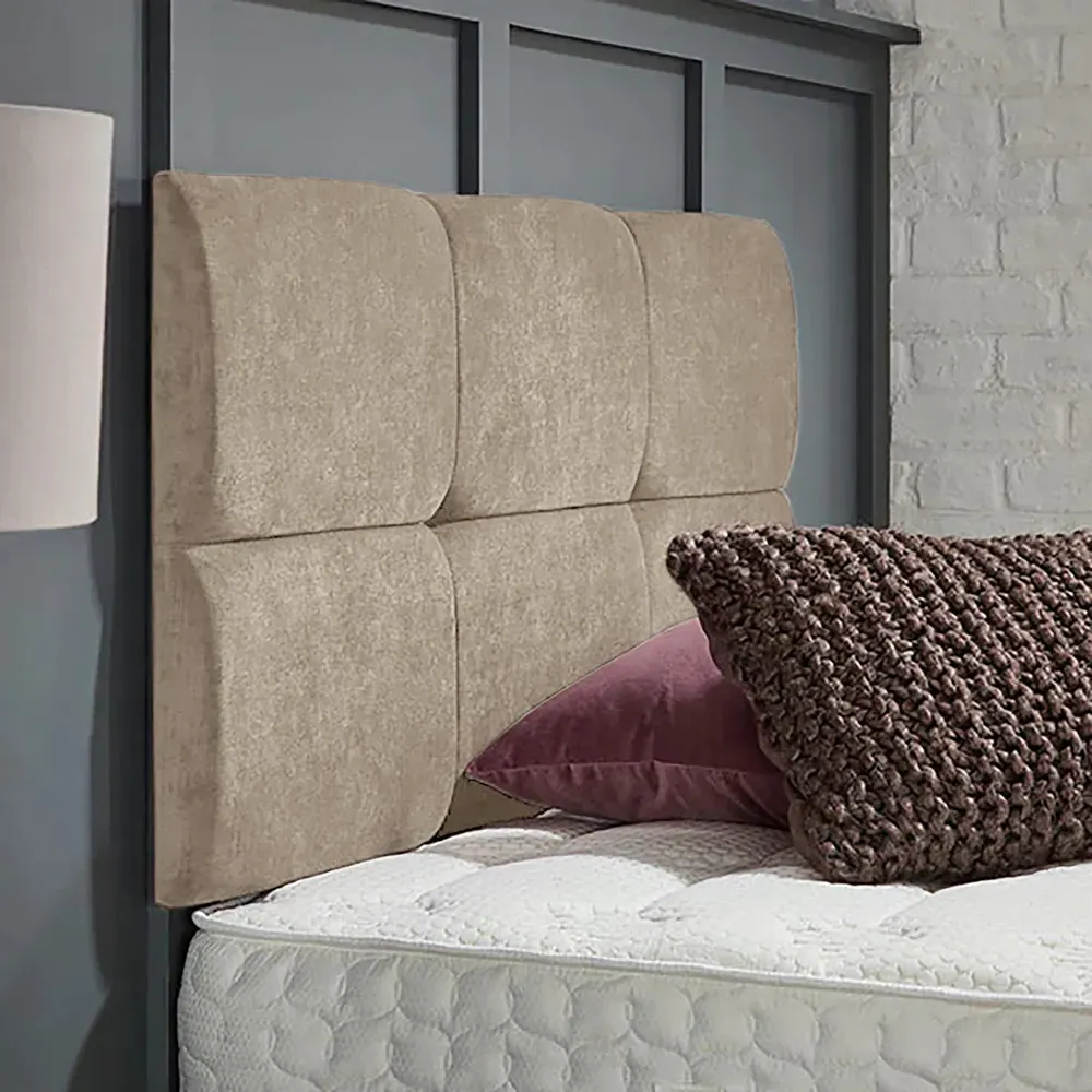 Dorridge Small Single Strutted Headboard - Cream, Naples Fabric