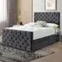 Dreamscape Single Divan Bed with Storage - Silver, Velvet